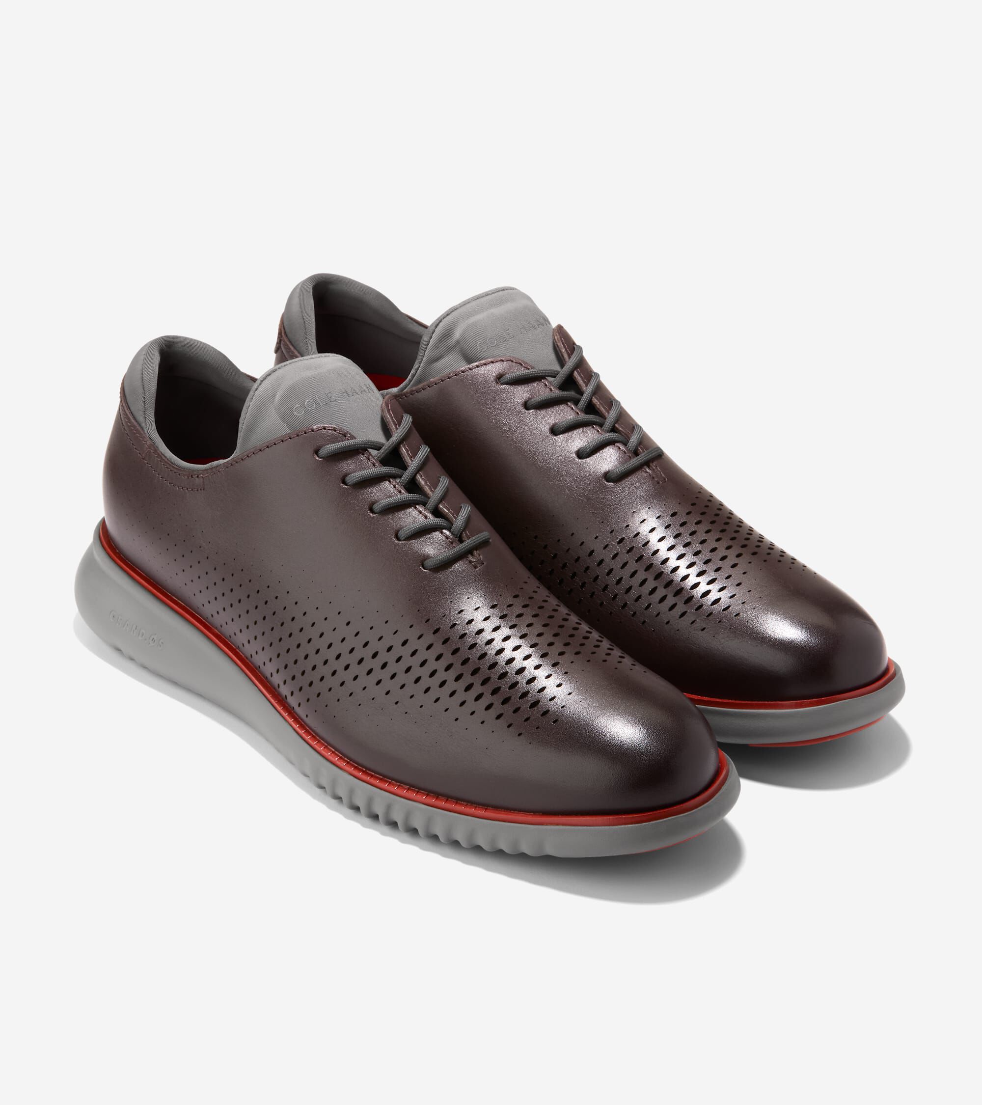 Cole Haan Men s 2.ZEROGRAND Leather Laser Cut Wingtip Oxfords 13